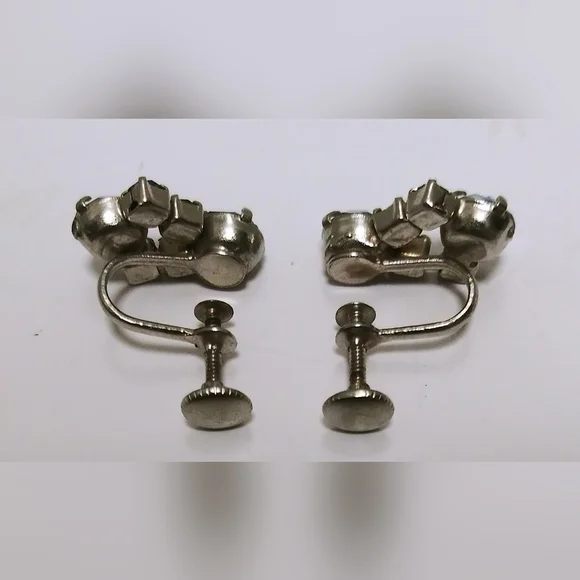 Vintage Blue Topaz Earrings - Picture 2 of 2